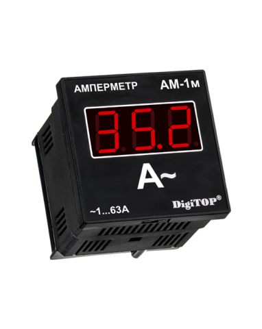 Амперметр Ам-1м перем. тока 1-фазн. щитов. DigiTOP